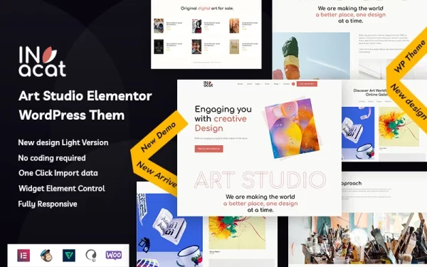 Invacat - Art Studio Wordpress Teması