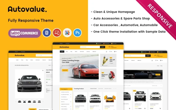 Autovalue Auto Parts Car Accessories Woocommerce Temasi
