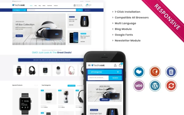 Techocal The Premium Electronic Store WooCommerce Temasi