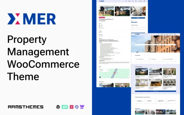 XAMER Property Management WooCommerce Temasi