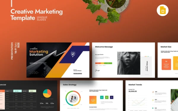 Creative Marketing Solution Google Slide Temasi